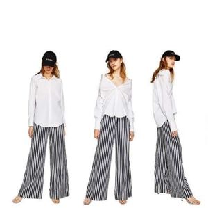 zara basic white button down shirt